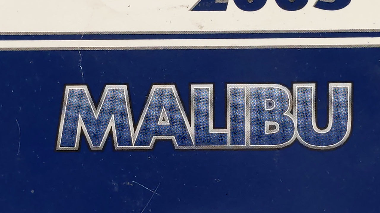 2003 Chevrolet Malibu Owners Manual Book Guide OEM Used Auto Parts - Oemusedautoparts1.com