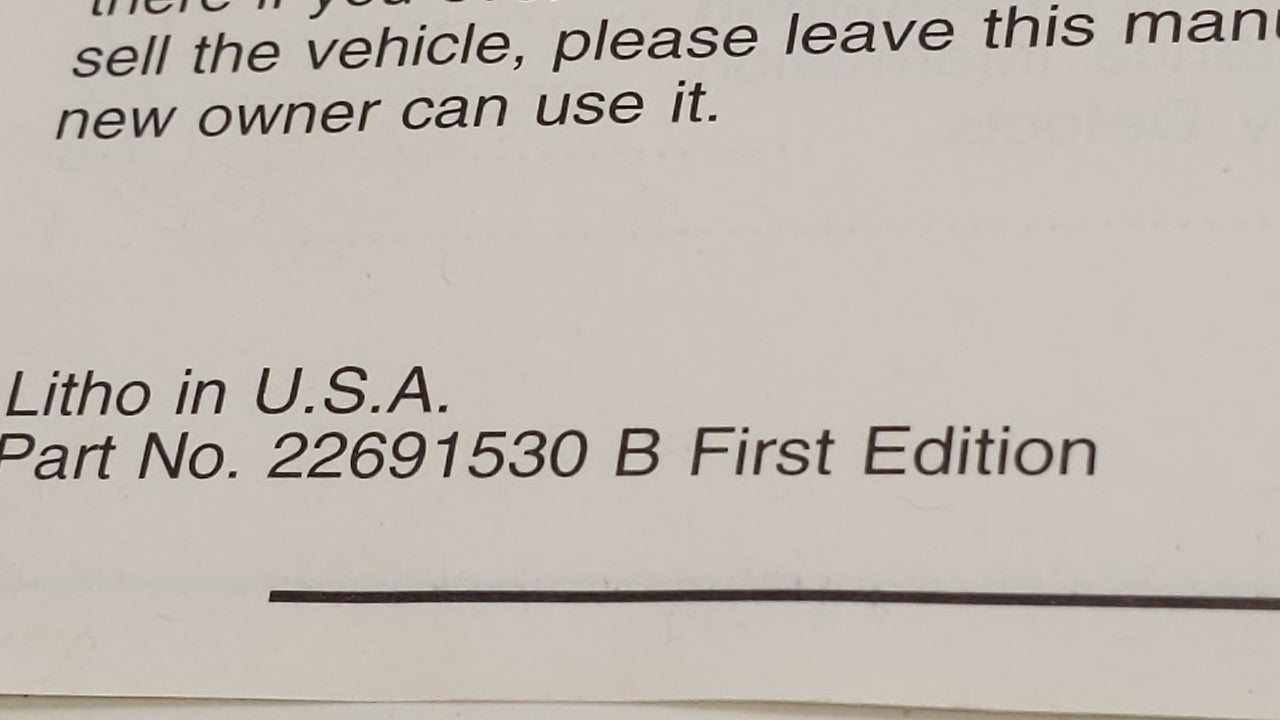 2003 Chevrolet Malibu Owners Manual Book Guide OEM Used Auto Parts - Oemusedautoparts1.com