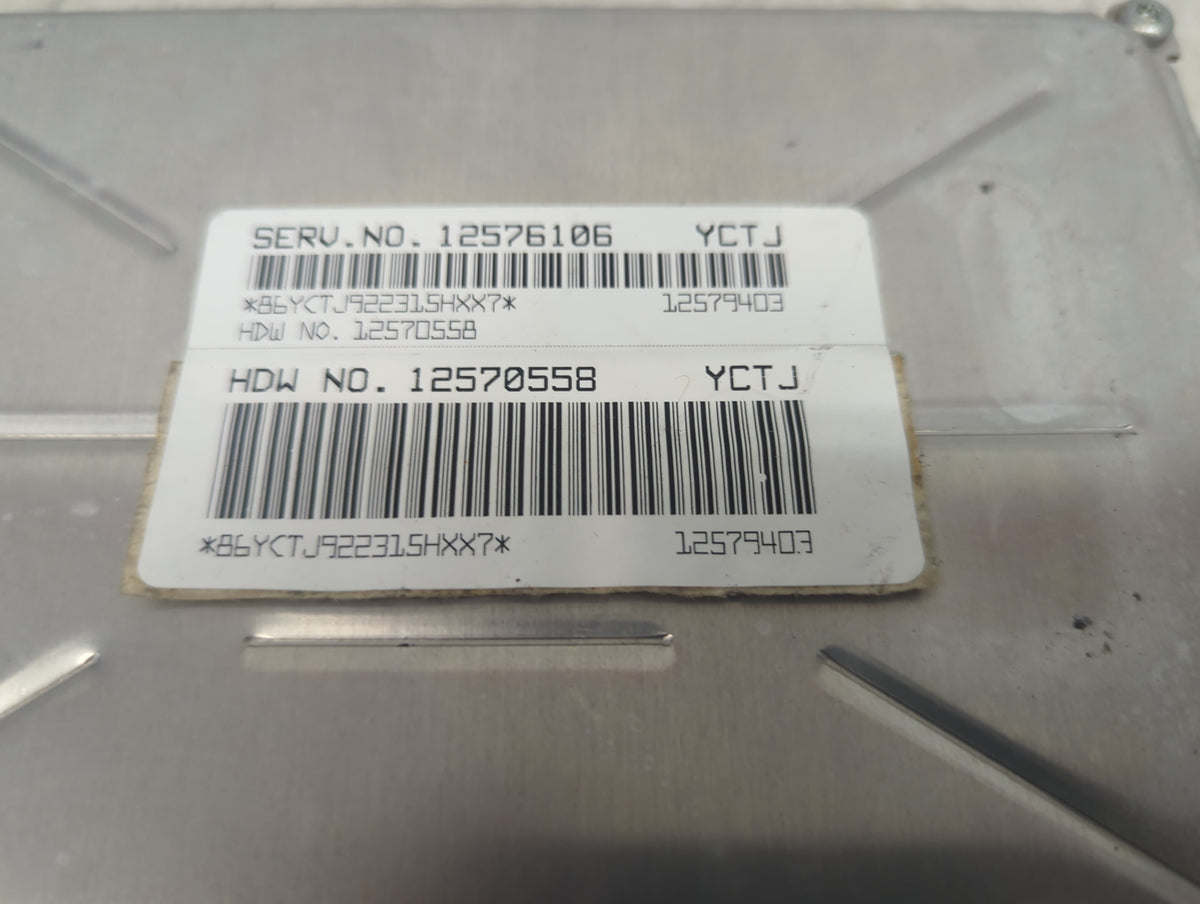 2003 Chevrolet S10 PCM Engine Control Computer ECU ECM PCU OEM P/N:12576106 12570558 Fits Fits 2004 OEM Used Auto Parts - Oe