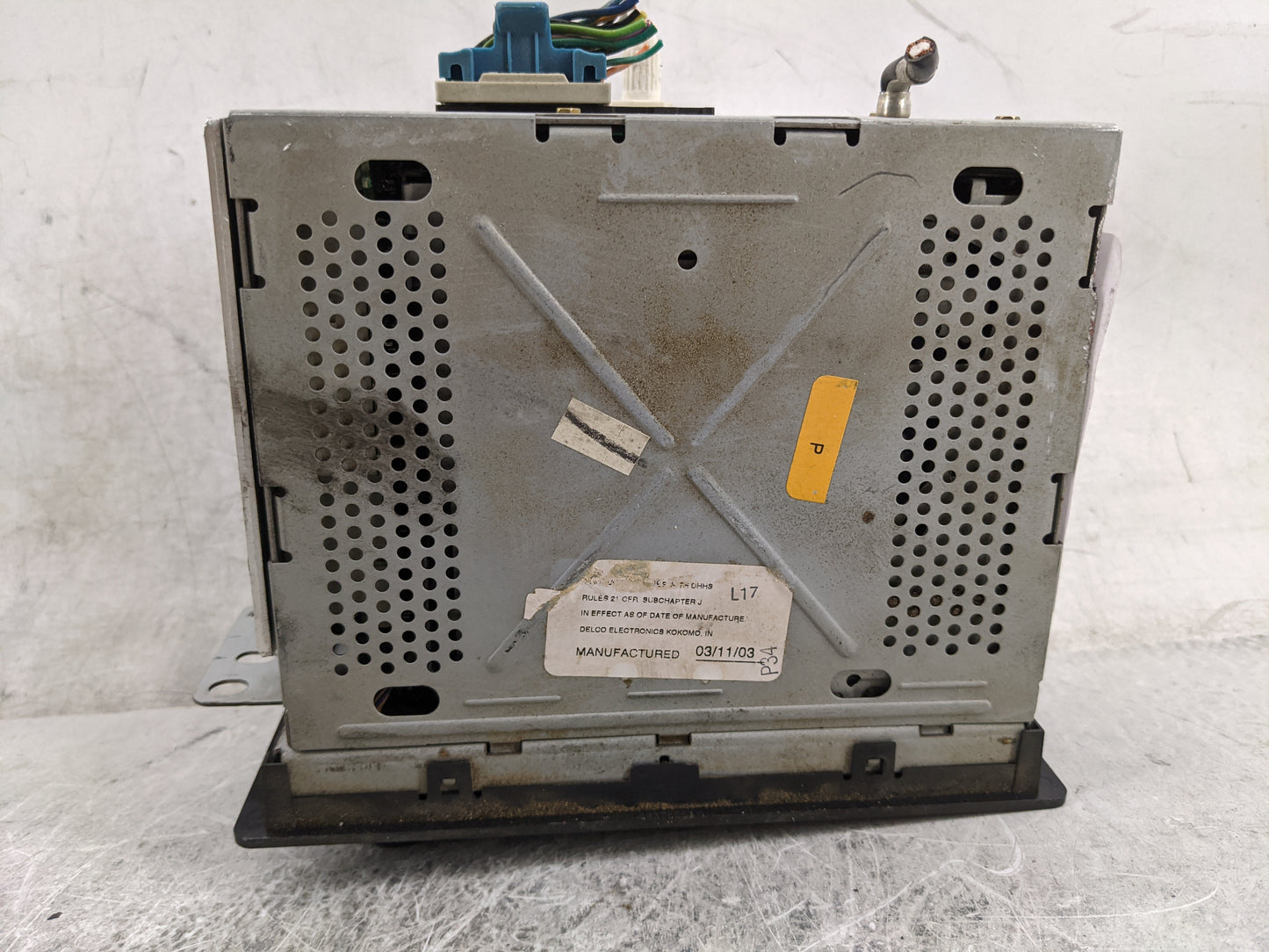 2002-2003 Chevrolet S10 Radio AM FM Cd Player Receiver Replacement P/N:15091316 Fits Fits 2002 2003 OEM Used Auto Parts - Oe