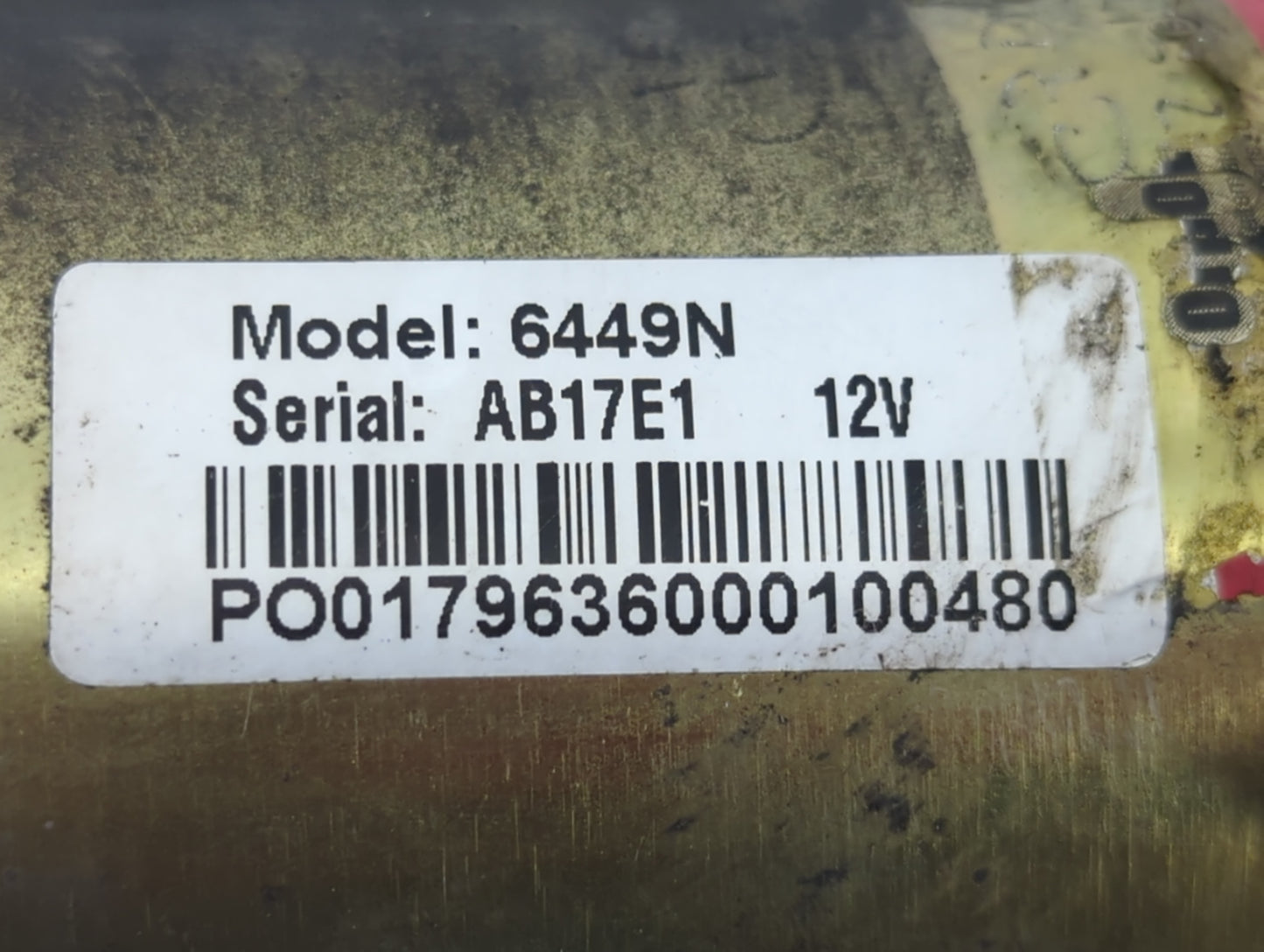 2003 Chevrolet S10 Blazer Car Starter Motor Solenoid OEM P/N:6449N Fits Fits 2001 2002 OEM Used Auto Parts - Oemusedautopart