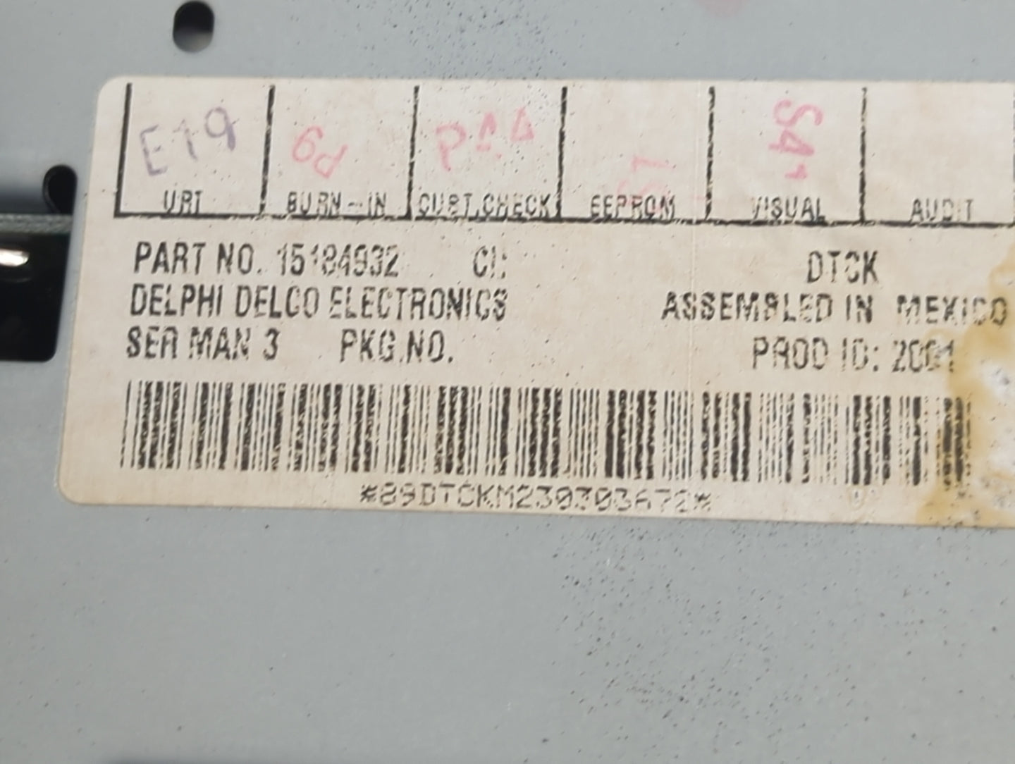 2003 Chevrolet Silverado 1500 Pickup Radio AM FM Cd Player Receiver Replacement P/N:15184932 Fits Fits 2004 2005 2006 OEM Us