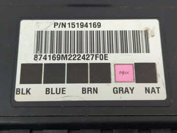2003 Silverado 2500 Body Control Module Bcm Inner Cabin Fuse Box