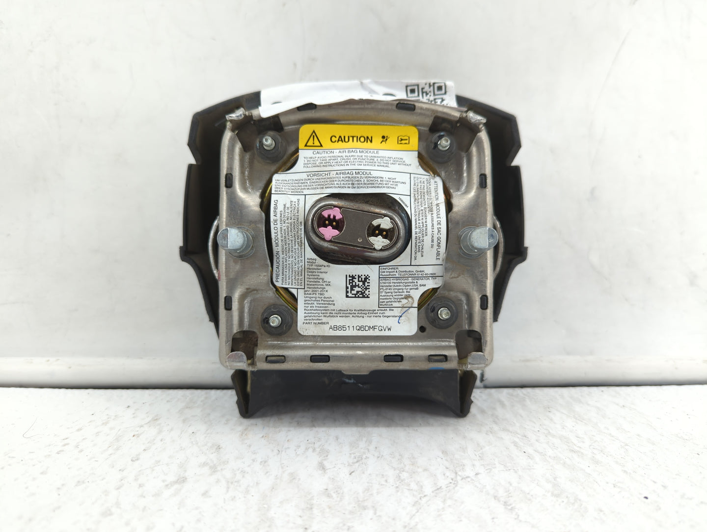 2002-2003 Chevrolet Trailblazer Air Bag Driver Left Steering Wheel Mounted P/N:AB8511Q6DMFGVW Fits Fits 2002 2003 OEM Used A