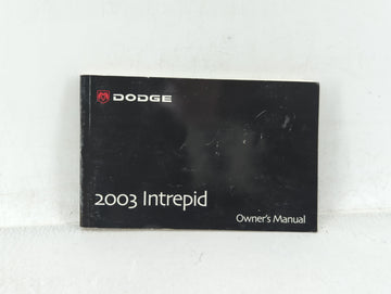2003 Chrysler Intrepid Owners Manual Book Guide OEM Used Auto Parts - Oemusedautoparts1.com