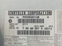 2004-2008 Chrysler Pacifica Information Display Screen - Oemusedautoparts1.com