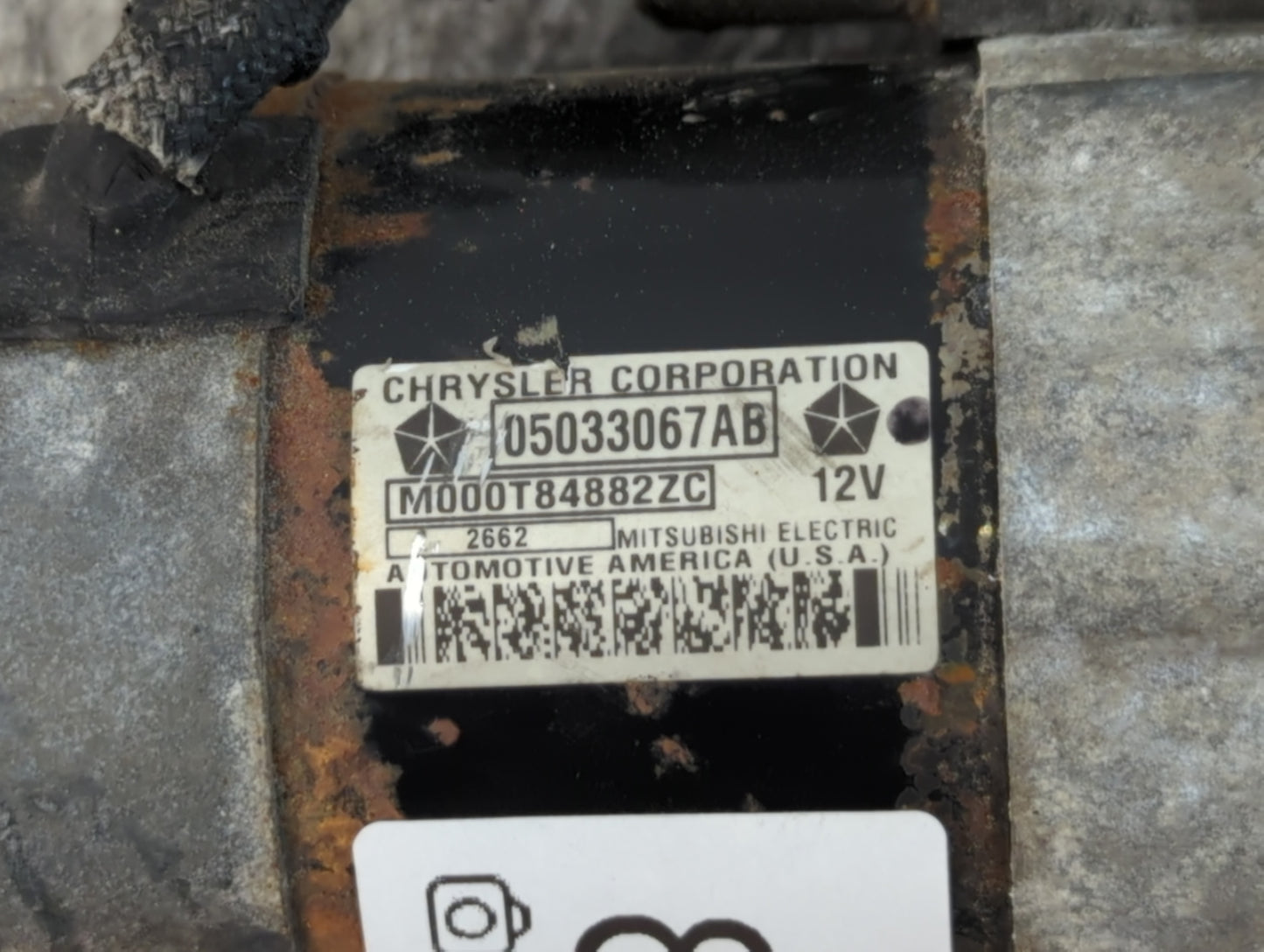 2003-2010 Chrysler Pt Cruiser Car Starter Motor Solenoid OEM P/N:M000T84882ZC 05033067AB Fits OEM Used Auto Parts - Oemuseda