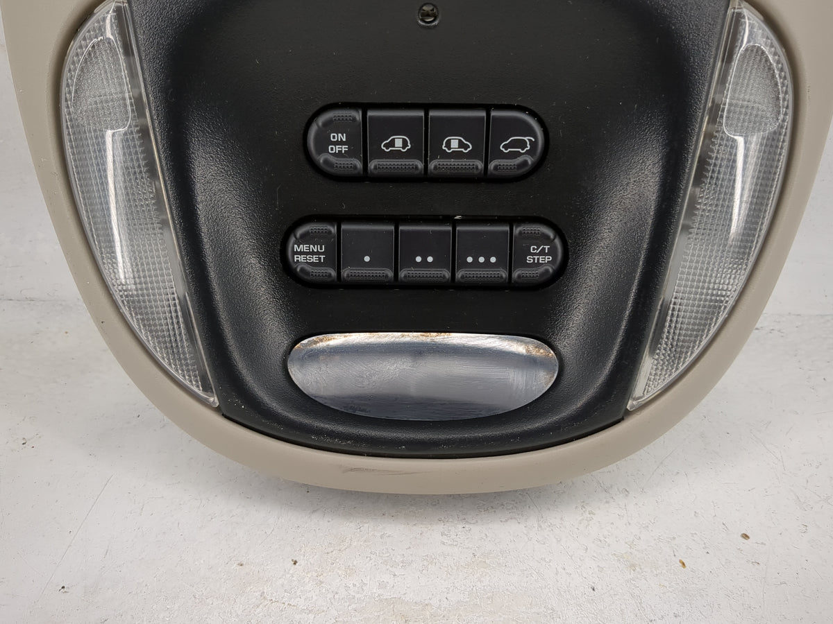 2003 Chrysler Town And Country Overhead Roof Console Tan - Oemusedautoparts1.com