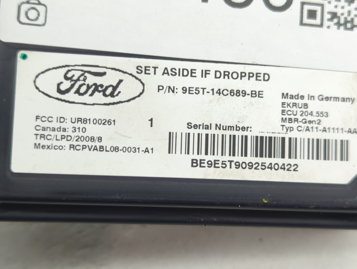 2003 Dodge Durango PCM Engine Control Computer ECU ECM PCU OEM P/N:9E5T-14C689-BE P56029124AB Fits OEM Used Auto Parts - Oem