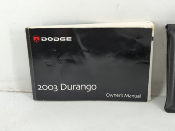 2003 Dodge Durango Owners Manual Book Guide P/N:81-326-0335 OEM Used Auto Parts