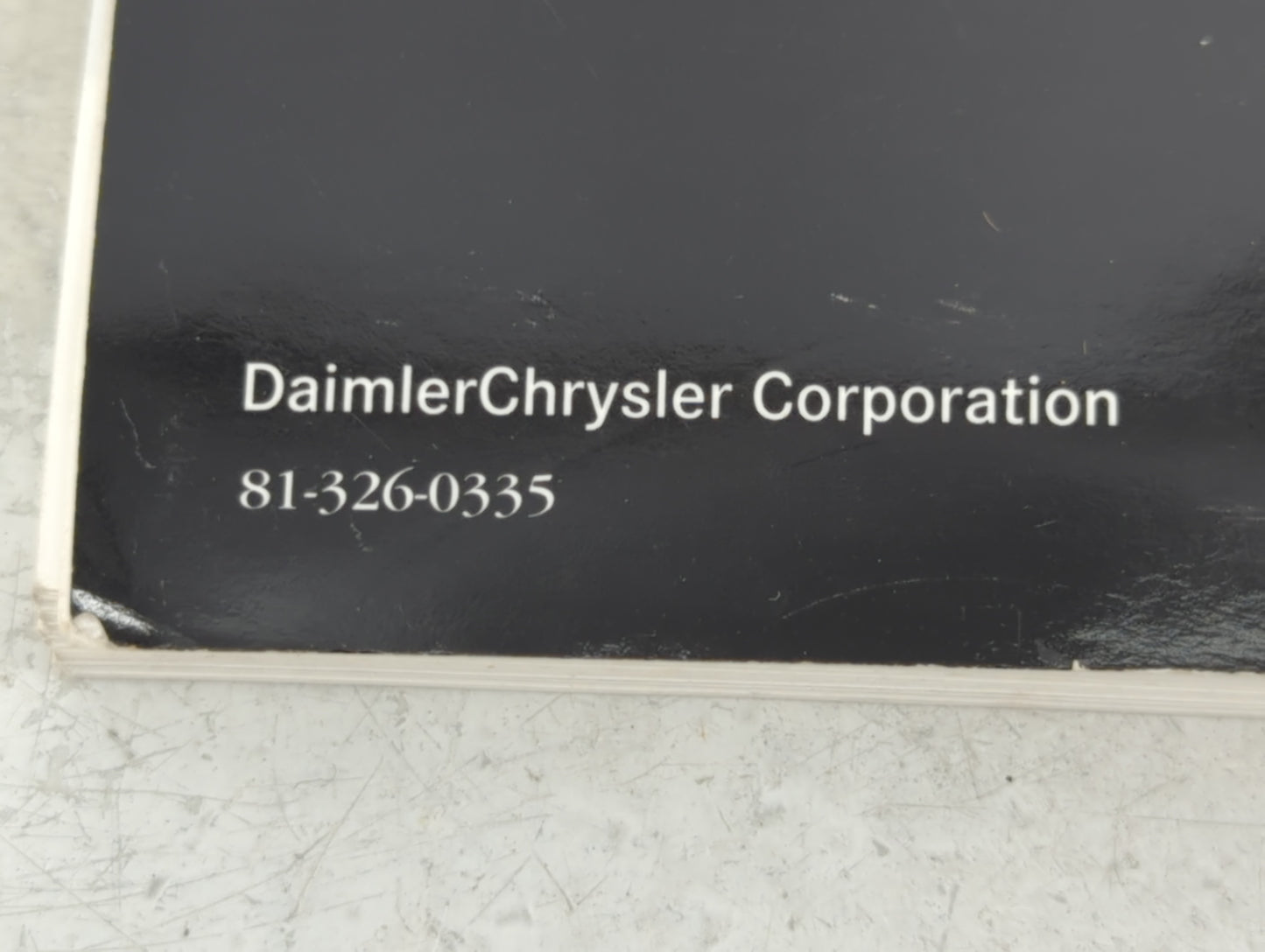 2003 Dodge Durango Owners Manual Book Guide P/N:81-326-0335 OEM Used Auto Parts - Oemusedautoparts1.com
