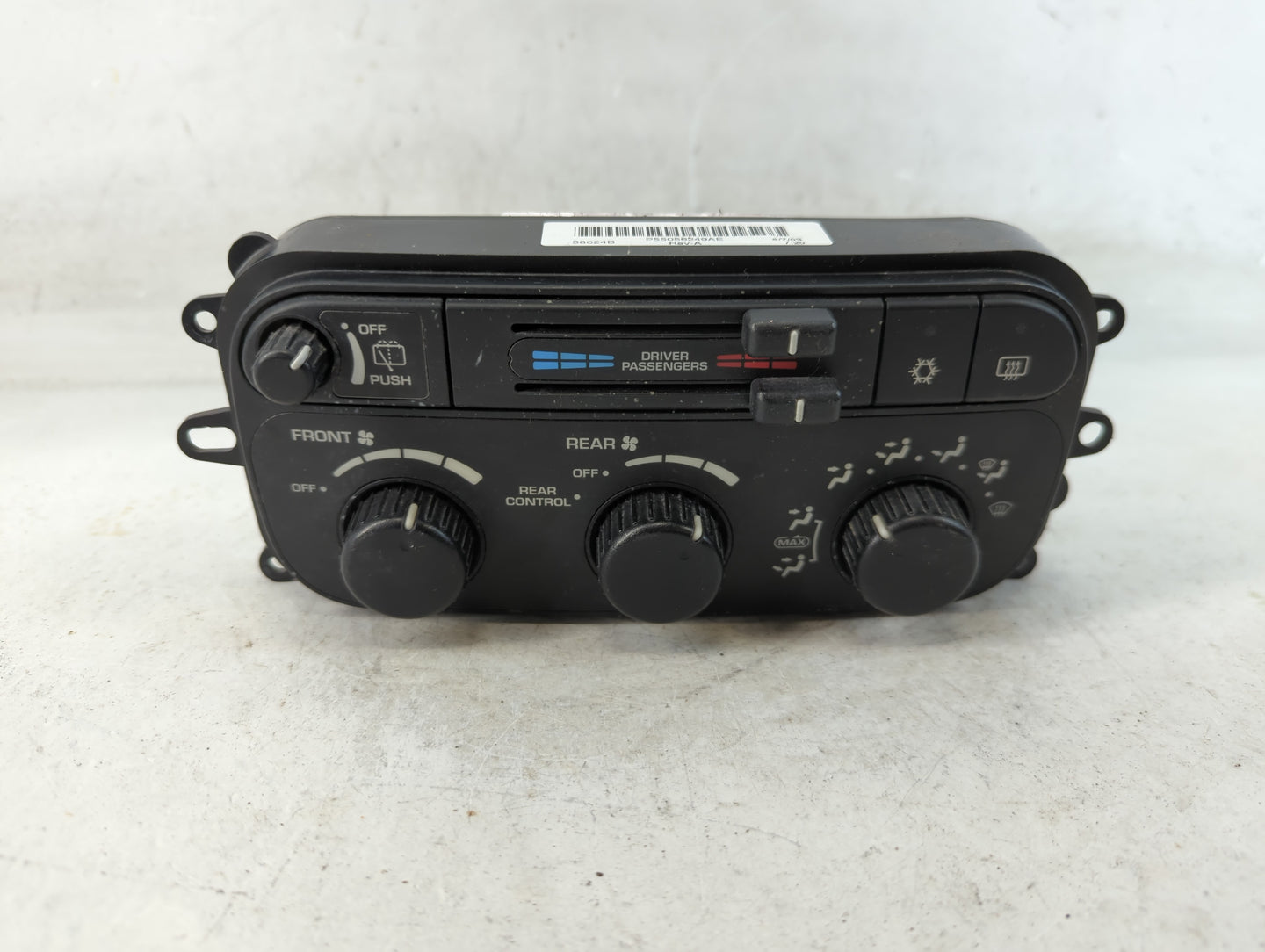 2001-2003 Dodge Durango Climate Control Module Temperature AC/Heater Replacement Fits Fits 2001 2002 2003 OEM Used Auto Part