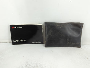 2003 Dodge Neon Owners Manual Book Guide P/N:81-026-0338 OEM Used Auto Parts - Oemusedautoparts1.com