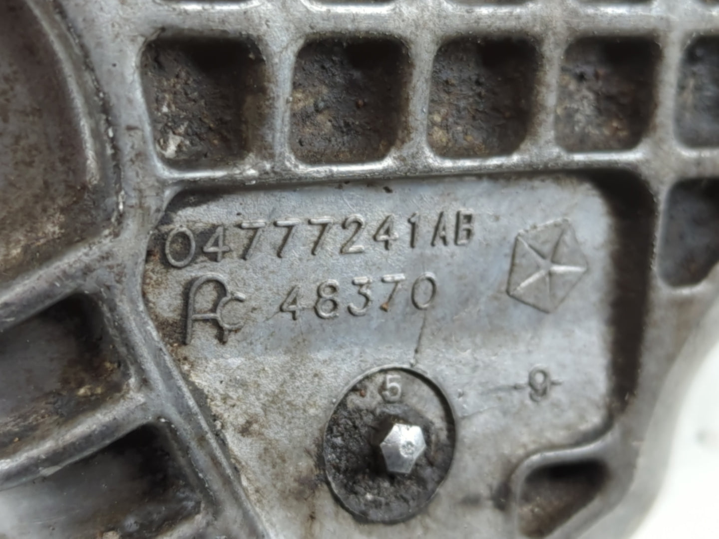 2003-2004 Dodge Neon Engine Oil Pan P/N:04777241AB Fits Fits 2003 2004 OEM Used Auto Parts - Oemusedautoparts1.com