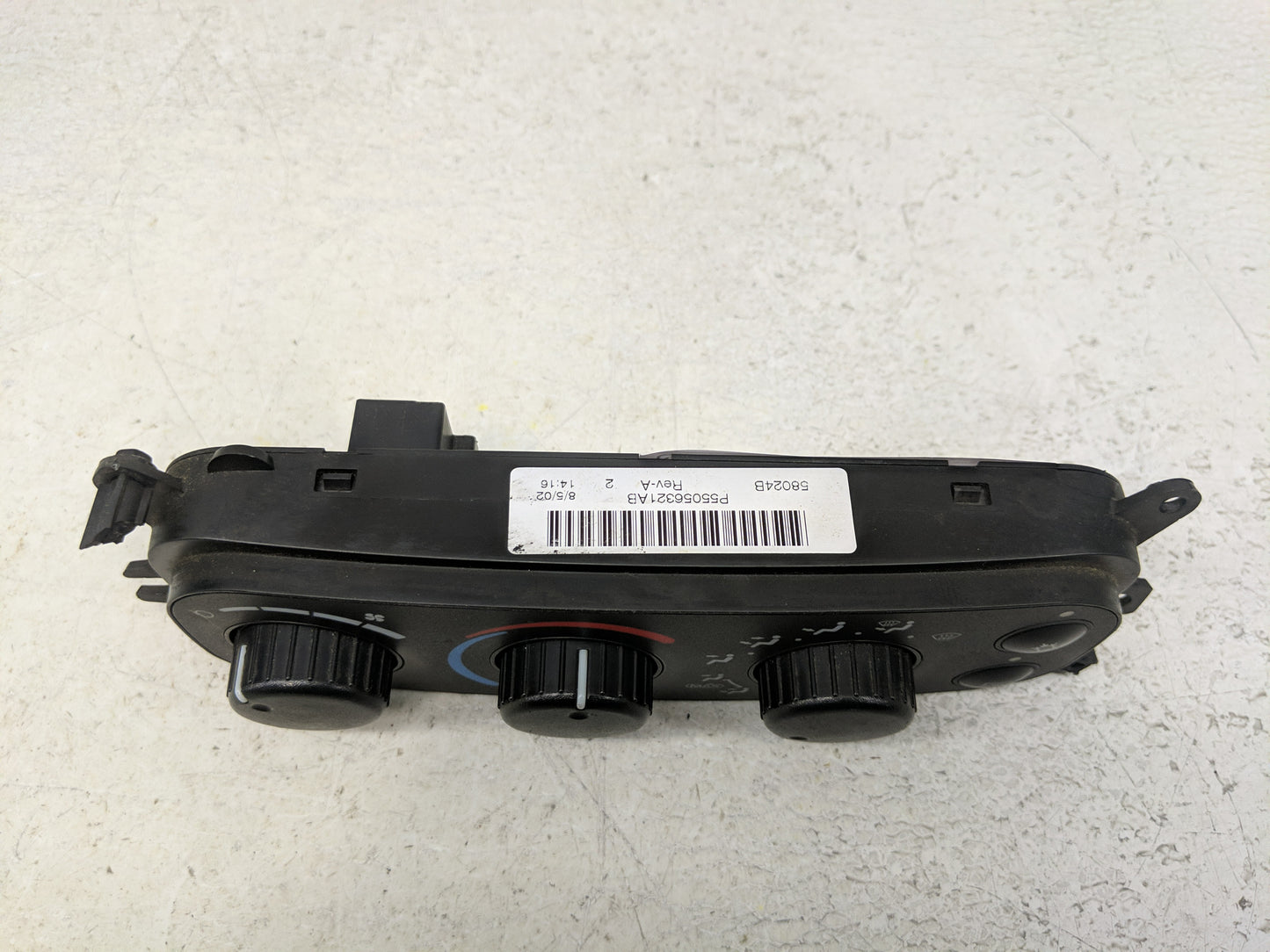 2003-2005 Dodge Ram 1500 Climate Control Module Temperature AC/Heater Replacement P/N:P55056321AB Fits Fits 2003 2004 2005 O