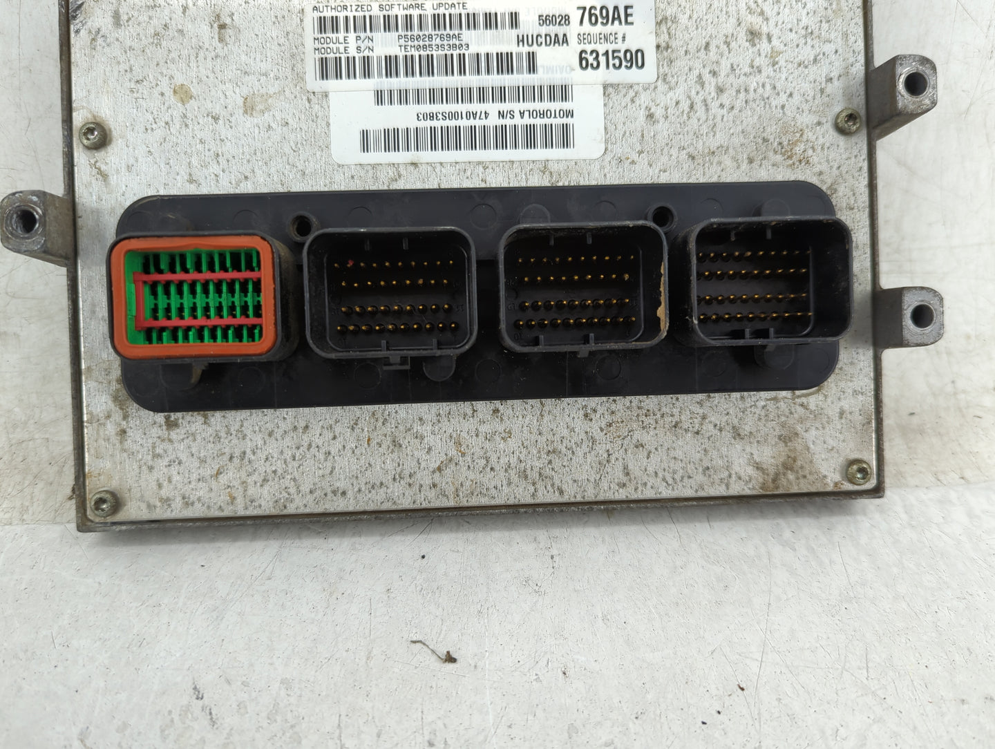 2003 Dodge Ram 1500 PCM Engine Control Computer ECU ECM PCU OEM P/N:56028769AE Fits OEM Used Auto Parts - Oemusedautoparts1.