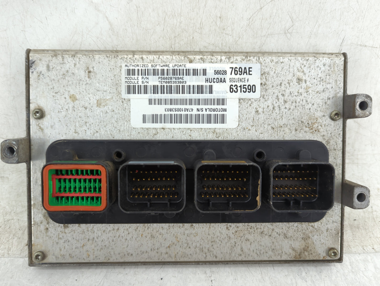 2003 Dodge Ram 1500 PCM Engine Control Computer ECU ECM PCU OEM P/N:56028769AE Fits OEM Used Auto Parts - Oemusedautoparts1.