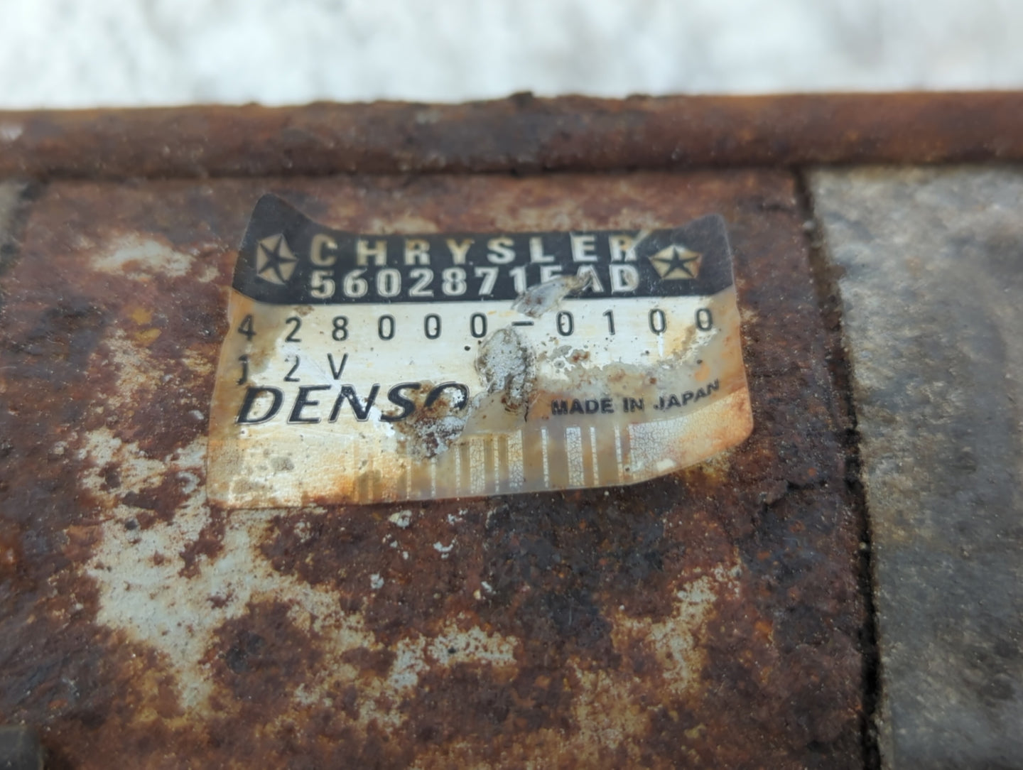 2002-2004 Dodge Ram 1500 Car Starter Motor Solenoid OEM P/N:56028715AD Fits Fits 2002 2003 2004 OEM Used Auto Parts - Oemuse