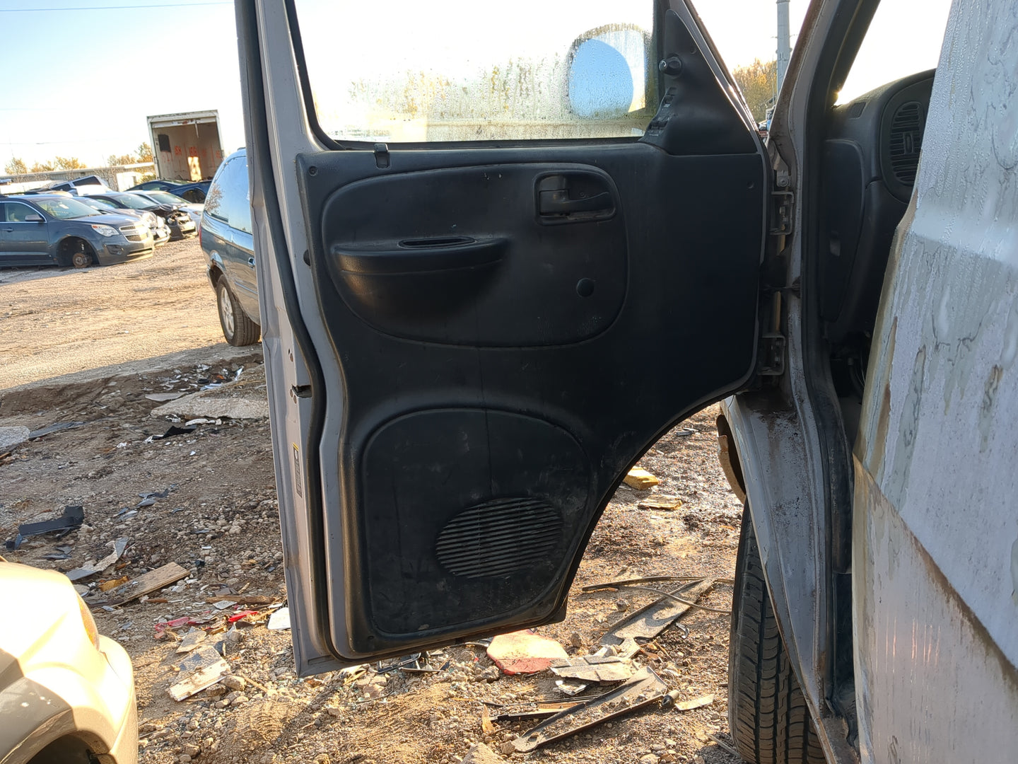 2003 Dodge Ram Van 2500 Front Left Driver Interior Door Panel Trim - Oemusedautoparts1.com