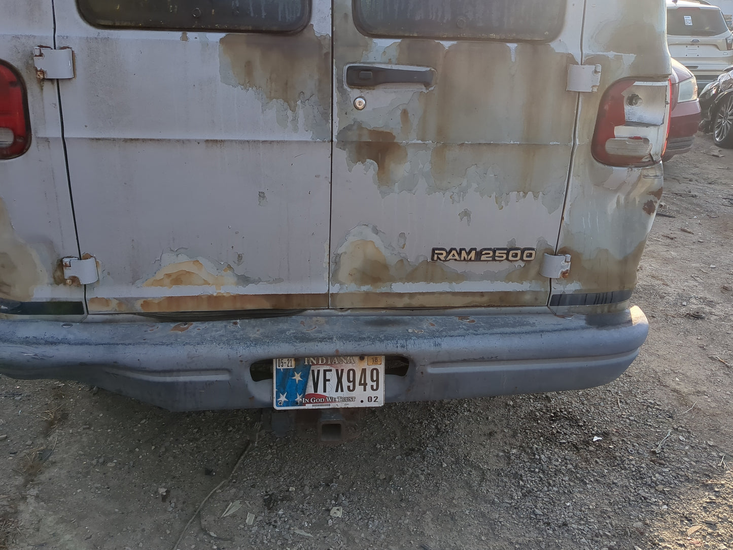 2003 Dodge Ram Van 2500 Back Door Right Passenger Side Oem - Oemusedautoparts1.com