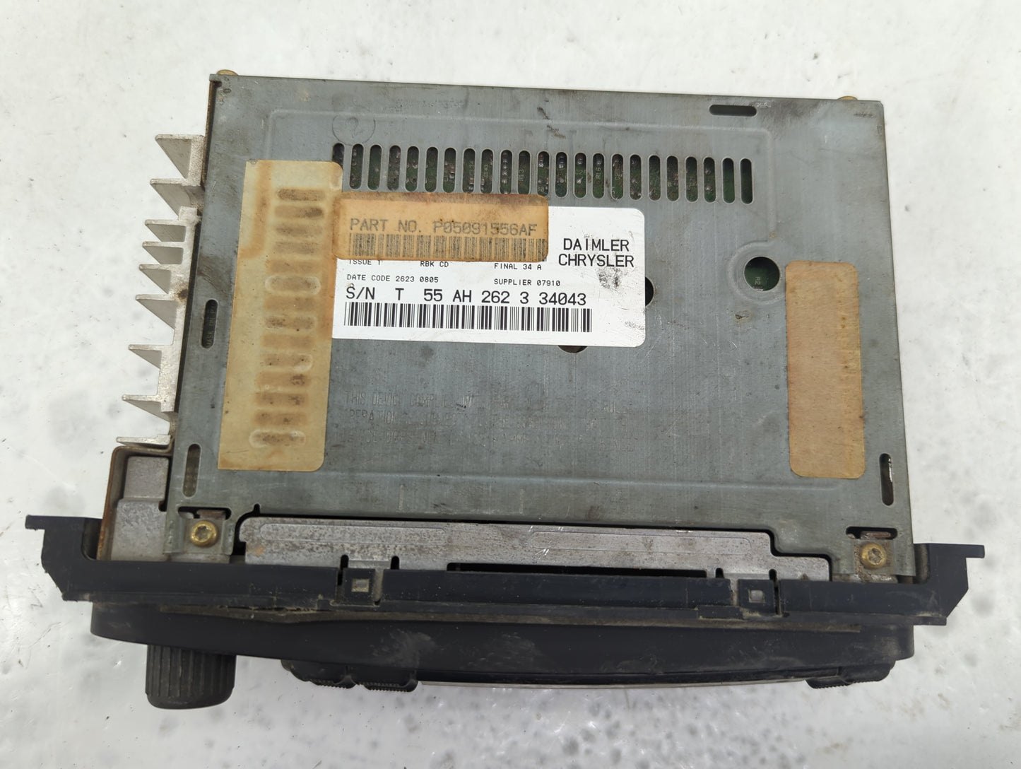 2003 Dodge Ram 1500 Radio AM FM Cd Player Receiver Replacement P/N:P05091556AF Fits OEM Used Auto Parts - Oemusedautoparts1.