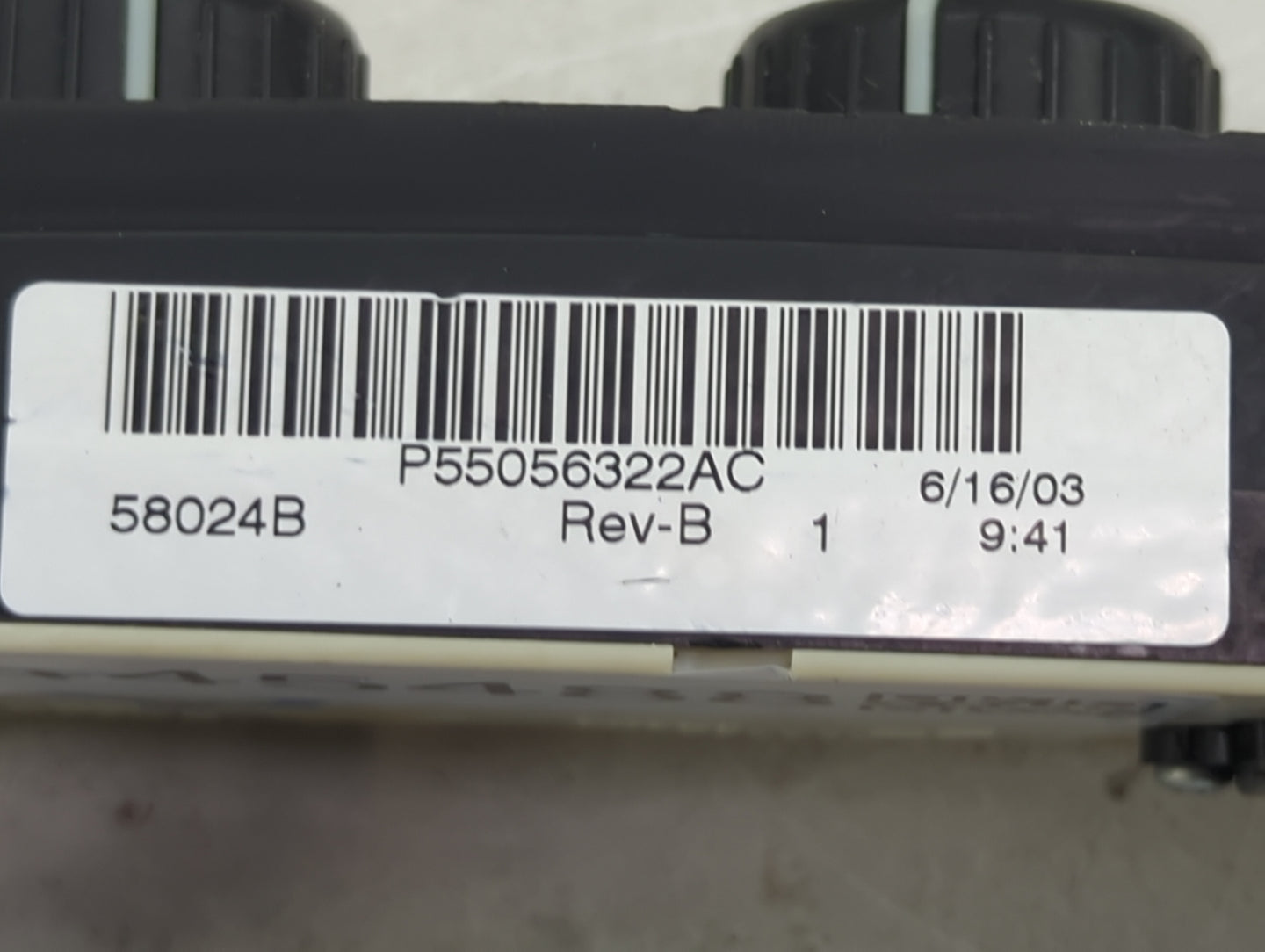 2003-2005 Dodge Ram 1500 Climate Control Module Temperature AC/Heater Replacement P/N:P55056322AC 55056322AC Fits OEM Used A