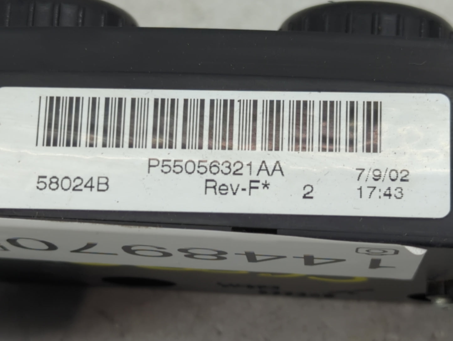 2003-2005 Dodge Ram 1500 Climate Control Module Temperature AC/Heater Replacement P/N:P55056321AA Fits Fits 2003 2004 2005 O