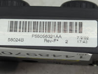 2003-2005 Dodge Ram 1500 Climate Control Module Temperature AC/Heater Replacement P/N:P55056321AA Fits Fits 2003 2004 2005 O