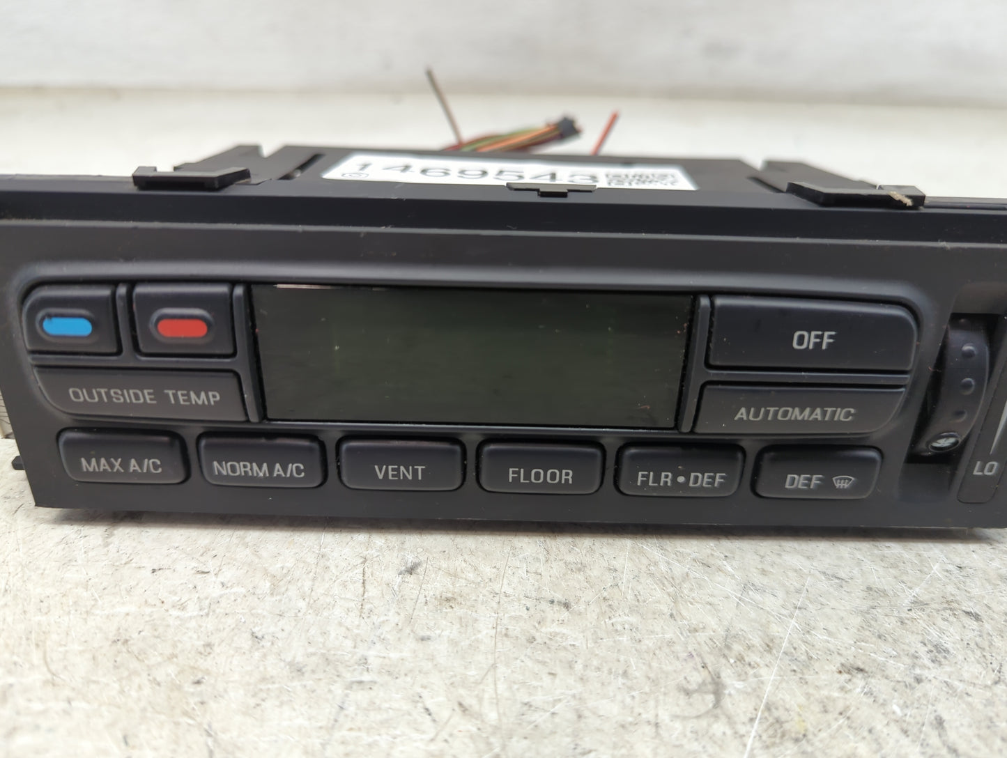 1998-2011 Ford Crown Victoria Climate Control Module Temperature AC/Heater Replacement P/N:1.14778-00000 228022 Fits OEM Use