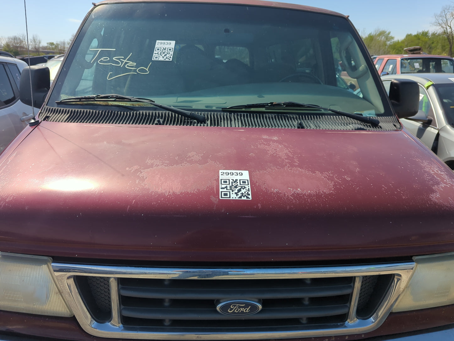 2003-2005 Ford E-150 Club Wagon Hood Oem - Oemusedautoparts1.com