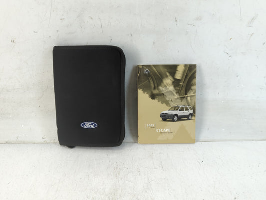 2003 Ford Escape Owners Manual Book Guide P/N:3L8J-19A321-EA OEM Used Auto Parts - Oemusedautoparts1.com