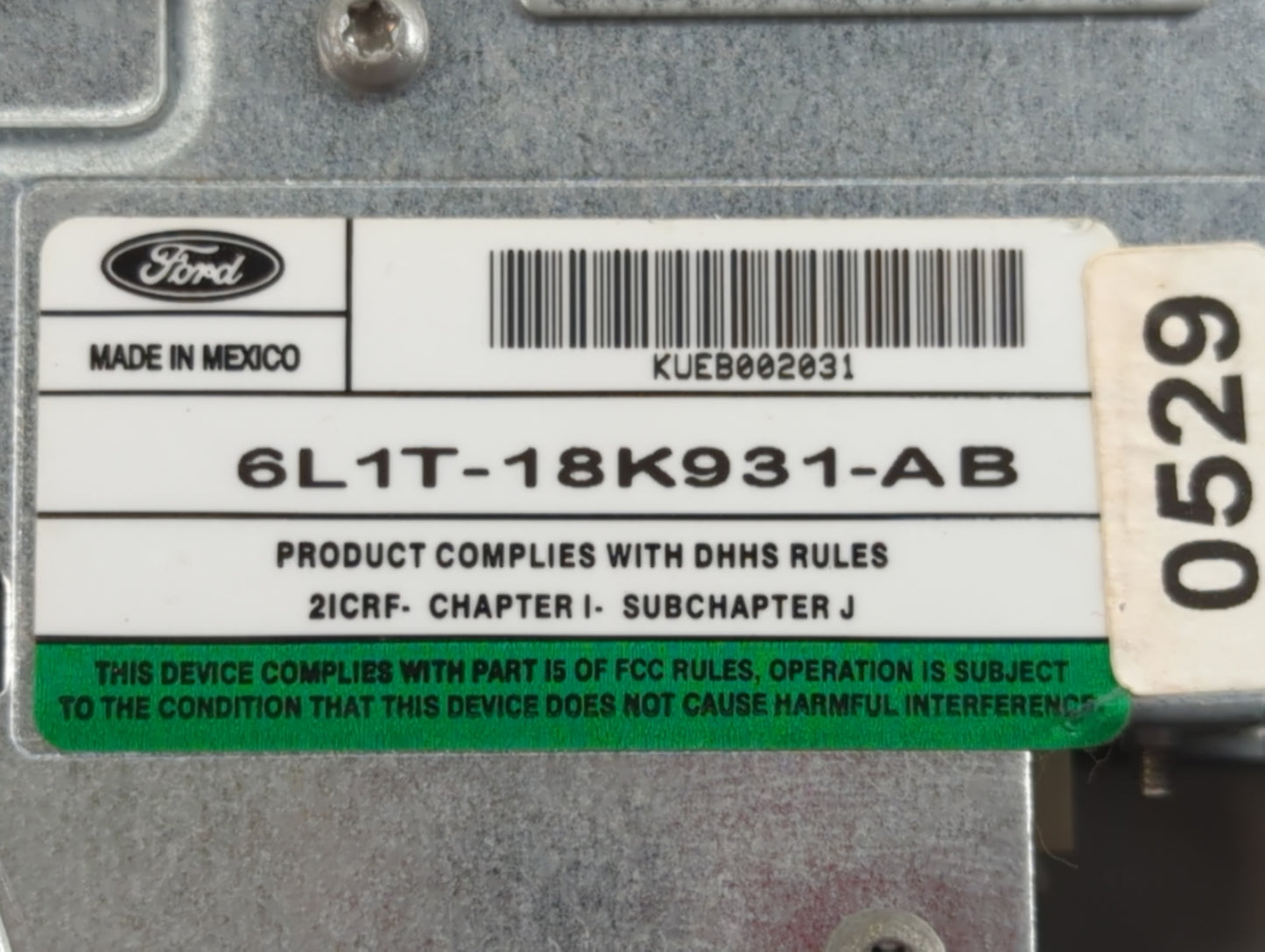 2003 Ford Expedition Radio AM FM Cd Player Receiver Replacement P/N:6L1T-18K931-AB Fits OEM Used Auto Parts - Oemusedautopar