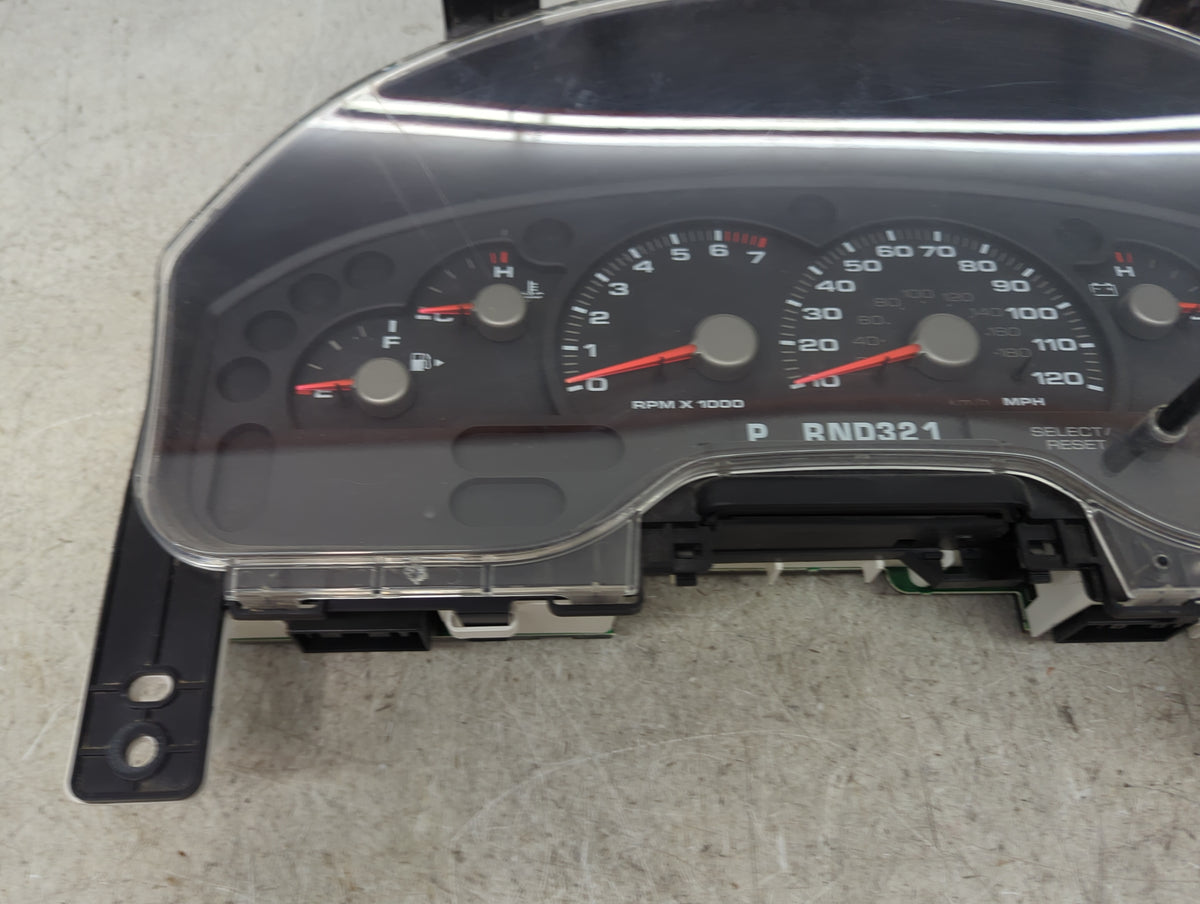 2003 Ford Explorer Instrument Cluster Speedometer Gauges P/N:GAAC47966A 3L2T-10849-AC, 3L2T BASE MPH Miles: Fits OEM Used Au