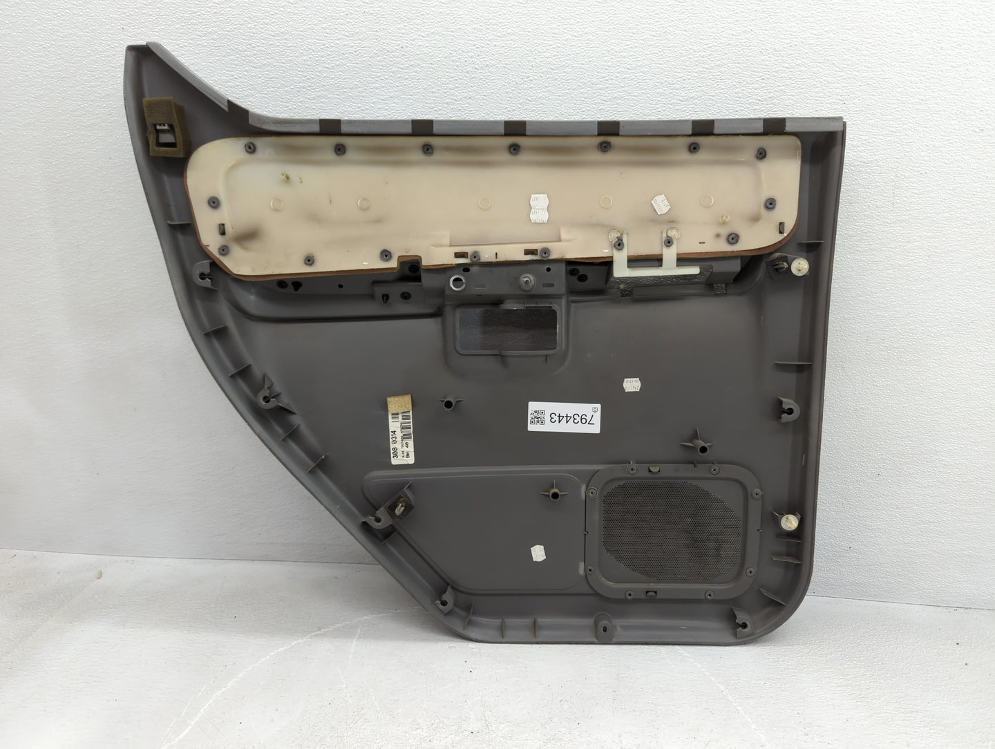 2003 Ford Explorer Rear Left Driver Interior Door Panel Trim Dark Grey - Oemusedautoparts1.com