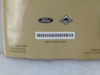 2003 Ford Explorer Owners Manual Book Guide P/N:3L2J-19A321-MA OEM Used Auto Parts - Oemusedautoparts1.com