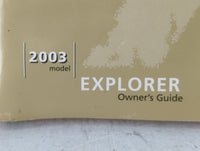 2003 Ford Explorer Owners Manual Book Guide P/N:3L2J-19A321-MA OEM Used Auto Parts - Oemusedautoparts1.com