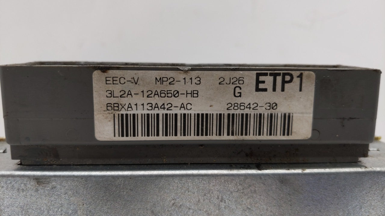 2003 Ford Explorer Sport PCM Engine Control Computer ECU ECM PCU OEM P/N:3L2A-12A650-HB Fits OEM Used Auto Parts - Oemusedau