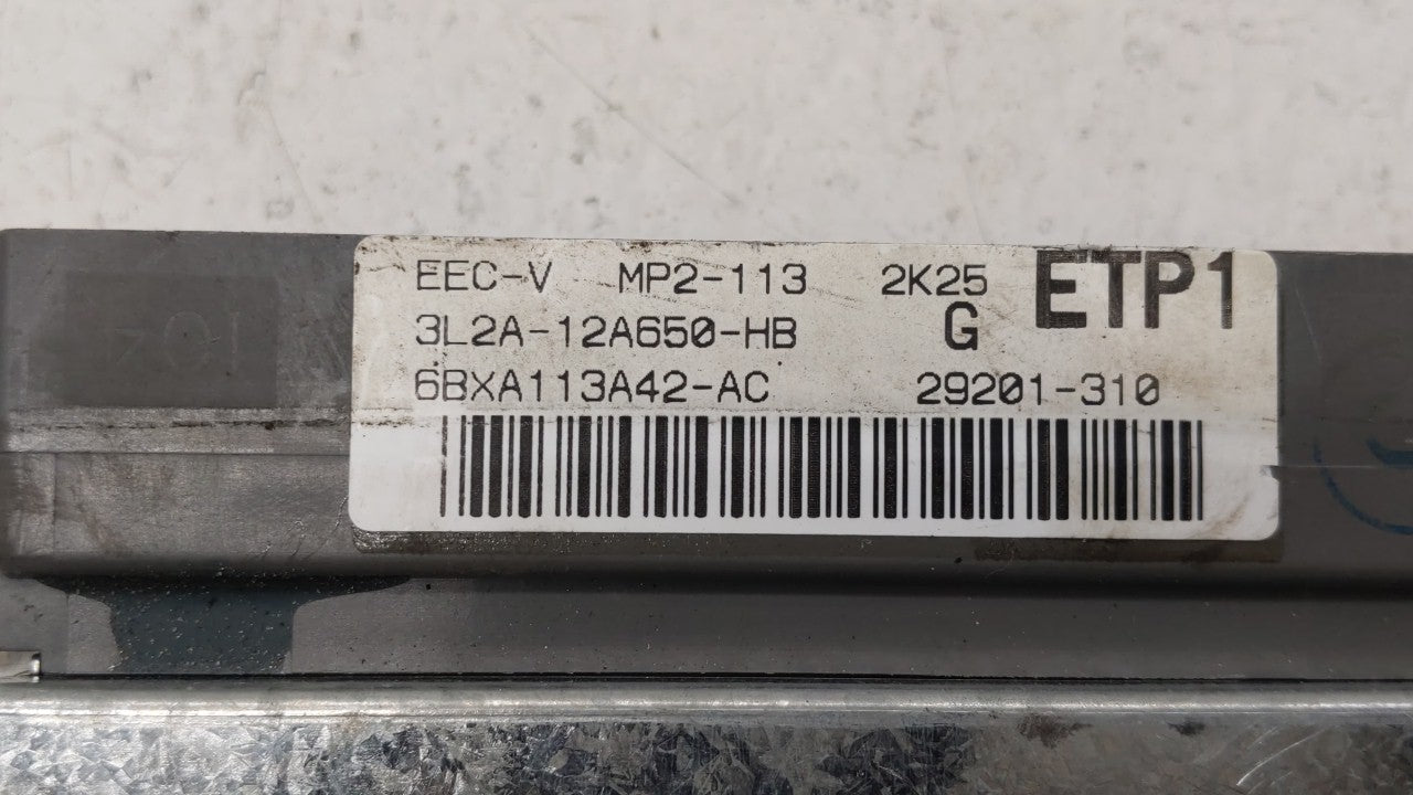 2003 Ford Explorer Sport PCM Engine Control Computer ECU ECM PCU OEM P/N:3L2A-12A650-HB Fits OEM Used Auto Parts - Oemusedau