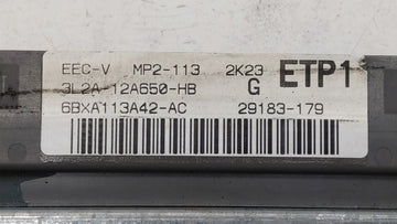 2003 Ford Explorer Sport PCM Engine Control Computer ECU ECM PCU OEM P/N:3L2A-12A650-HB Fits OEM Used Auto Parts