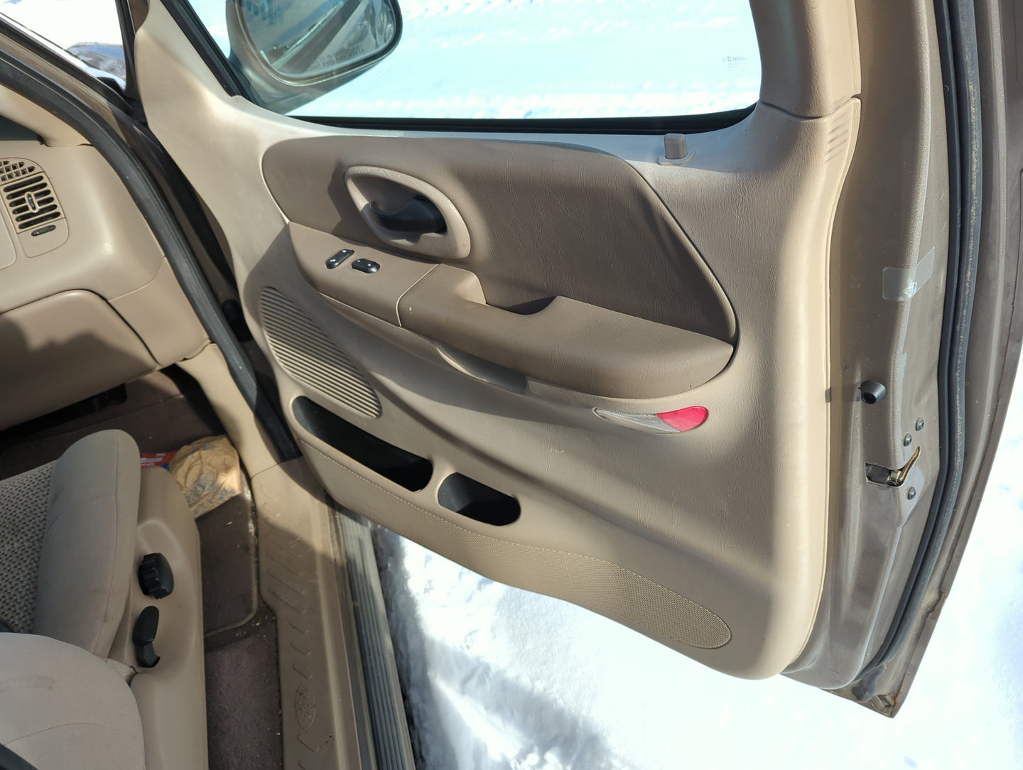 2003 Ford F-150 Front Right Passenger Interior Door Panel Trim - Oemusedautoparts1.com