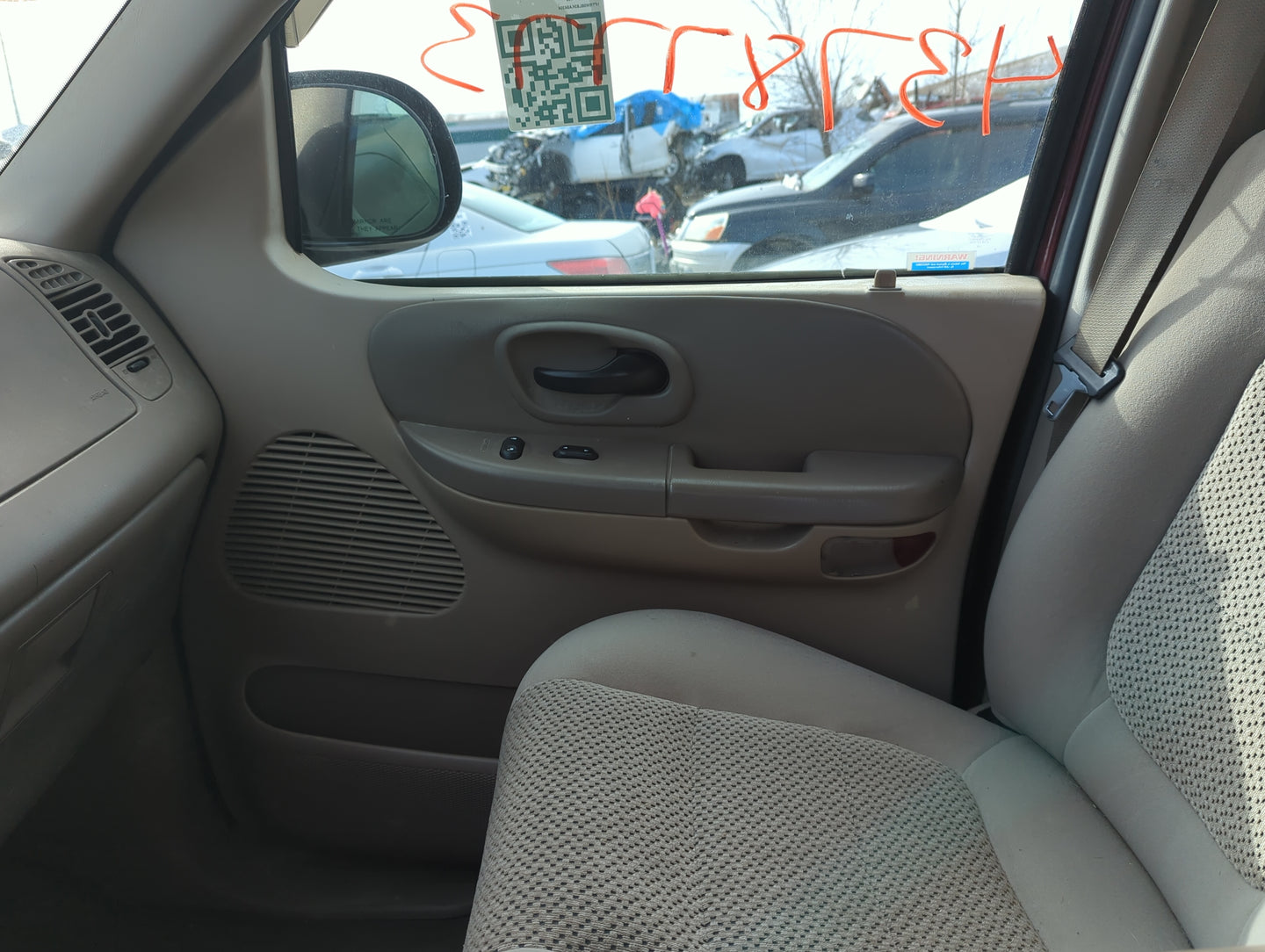2003 Ford F-150 Front Right Passenger Interior Door Panel Trim - Oemusedautoparts1.com