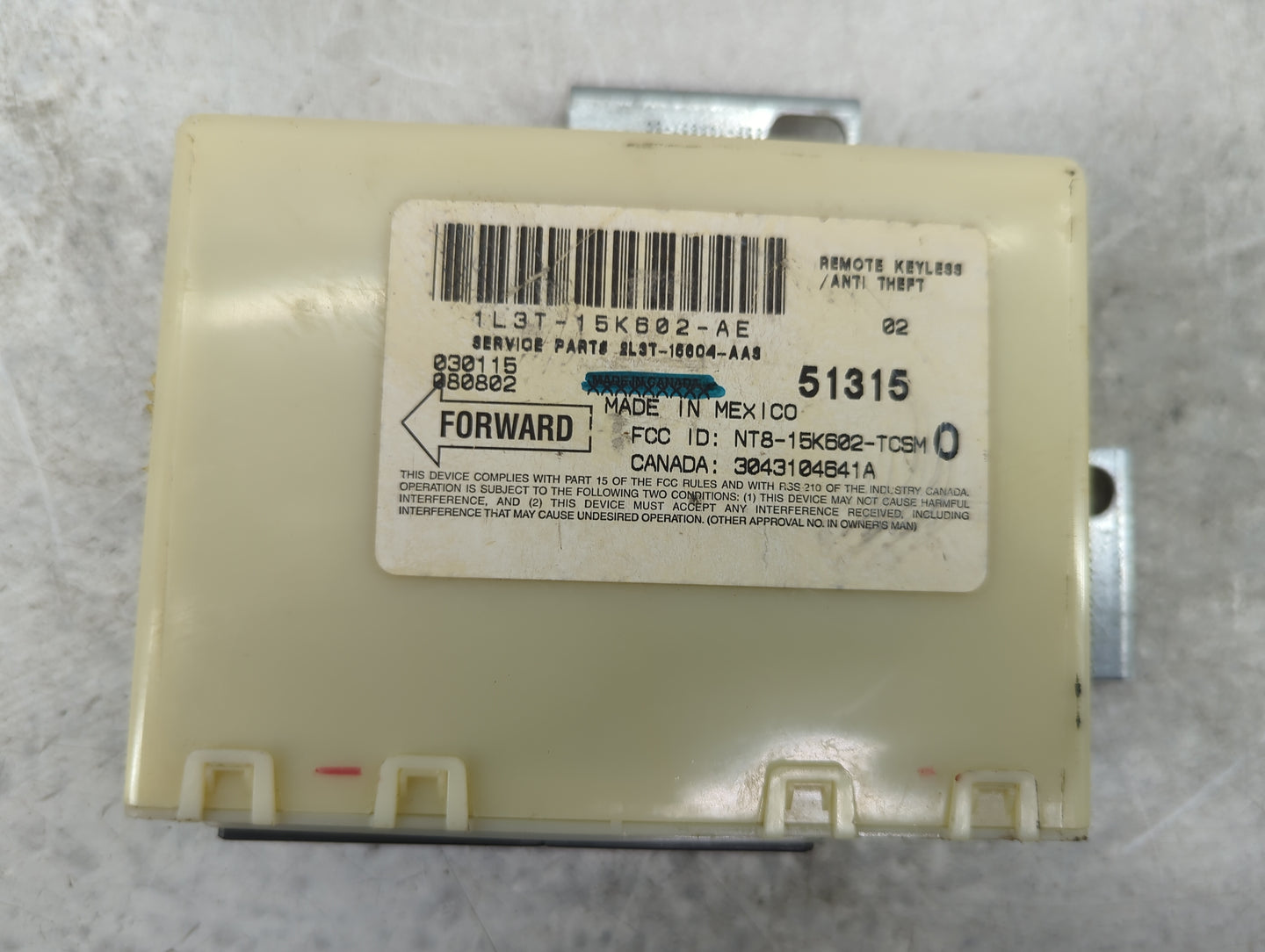 Ford F150 Theft-locking Control Module - Oemusedautoparts1.com