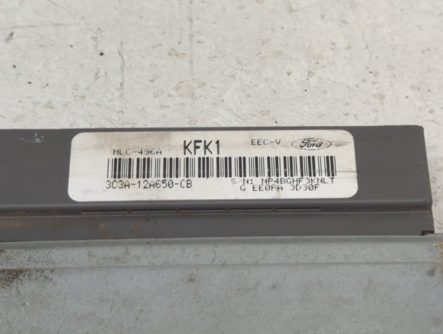 2003 Ford F250sd PCM Engine Control Computer ECU ECM PCU OEM P/N:3C3A-12A650-CB KFK1 Fits OEM Used Auto Parts - Oemusedautop
