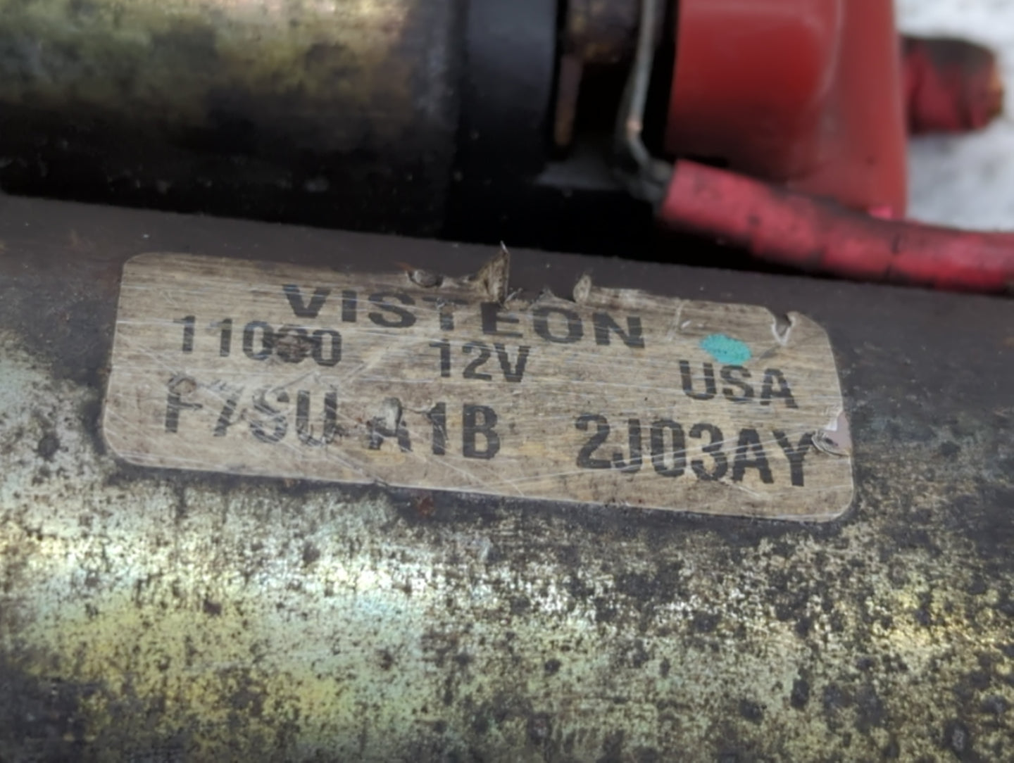 1997-2004 Ford Mustang Car Starter Motor Solenoid OEM P/N:2J03AY 11030 12V Fits Fits 1997 1998 1999 2000 2001 2002 2003 2004