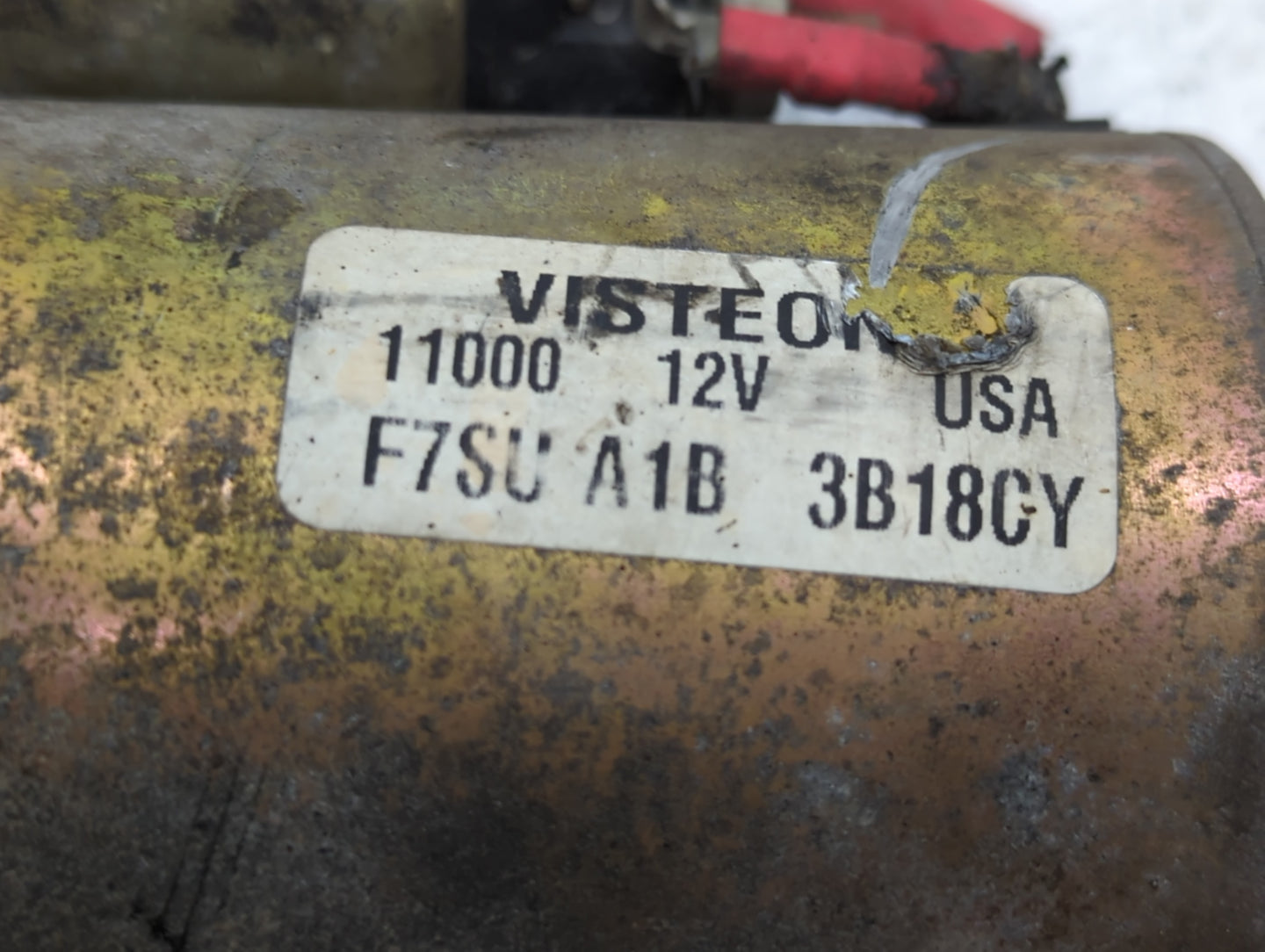 1997-2004 Ford Mustang Car Starter Motor Solenoid OEM P/N:11000 12V F7SU A1B 3B18CY Fits OEM Used Auto Parts - Oemusedautopa