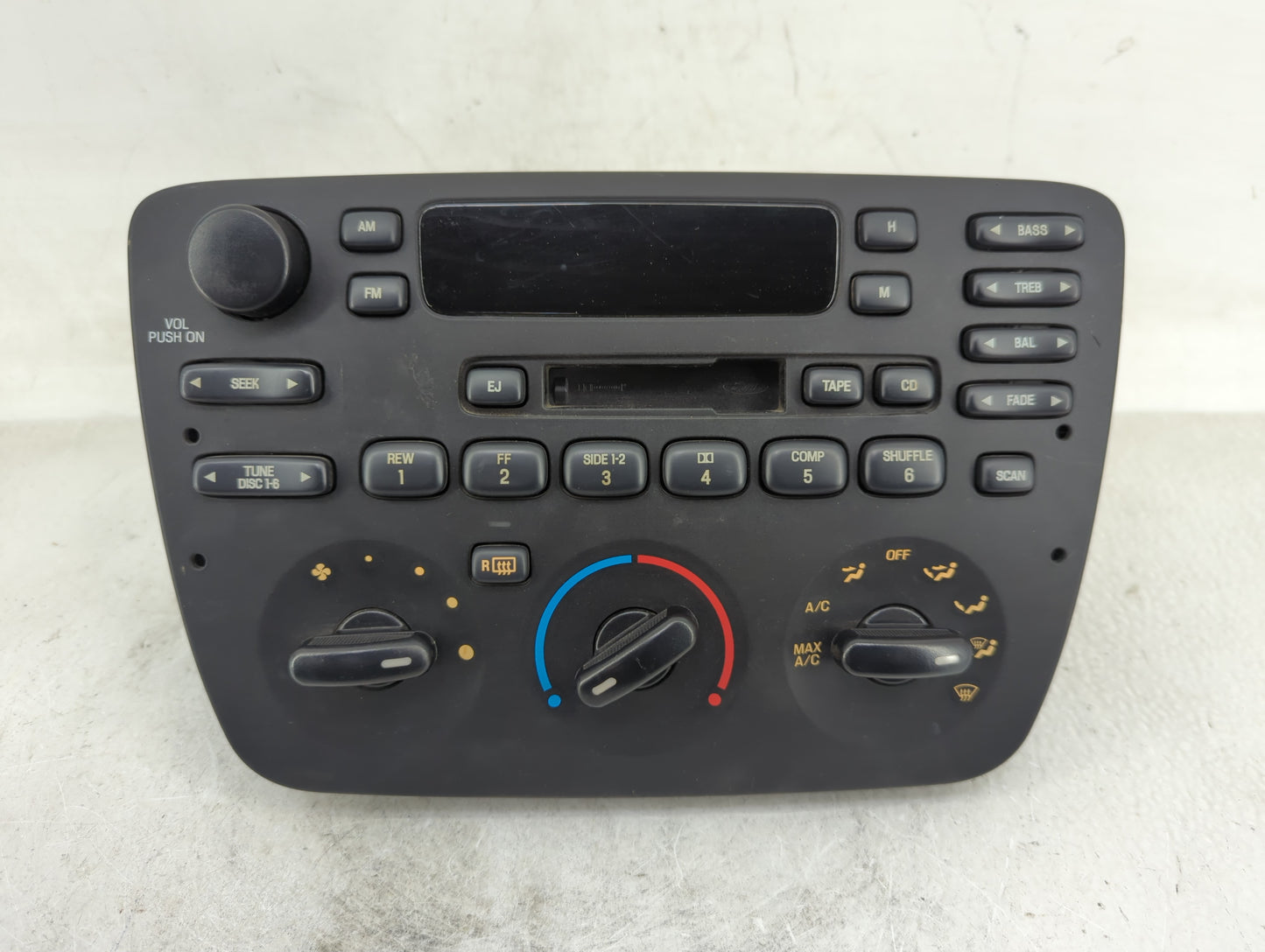 2001-2003 Ford Taurus Radio AM FM Cd Player Receiver Replacement P/N:2F1T-18C858-BA Fits Fits 2001 2002 2003 OEM Used Auto P