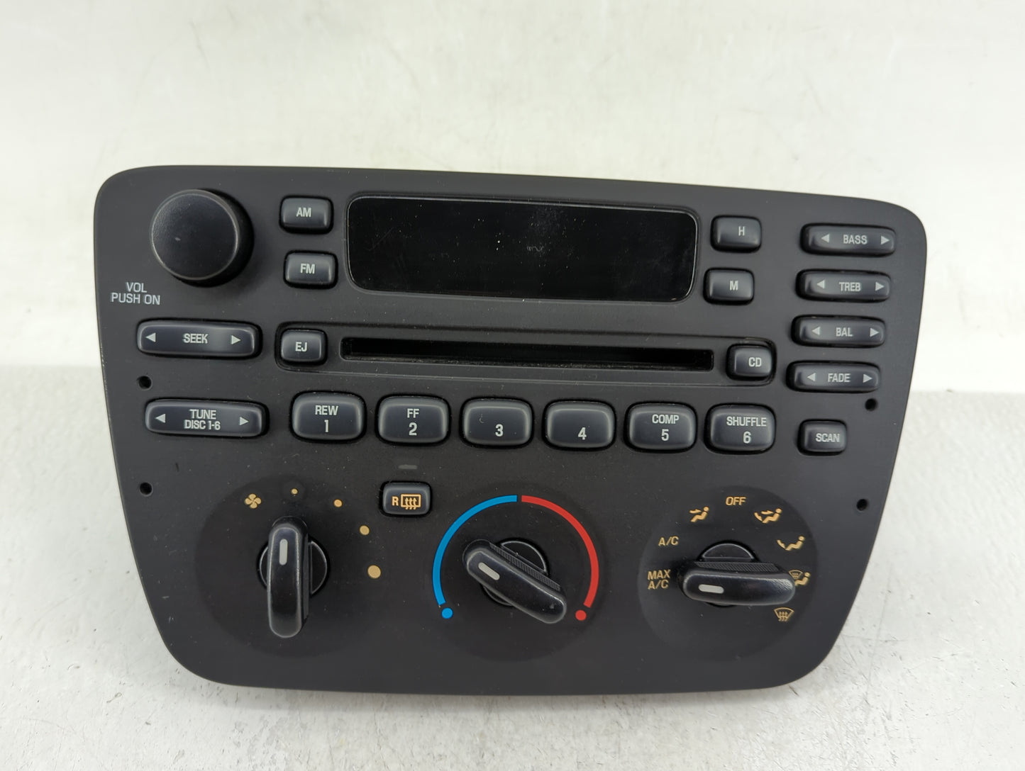 2001-2003 Ford Taurus Radio AM FM Cd Player Receiver Replacement P/N:YF1F-18A965-AA Fits Fits 2001 2002 2003 OEM Used Auto P