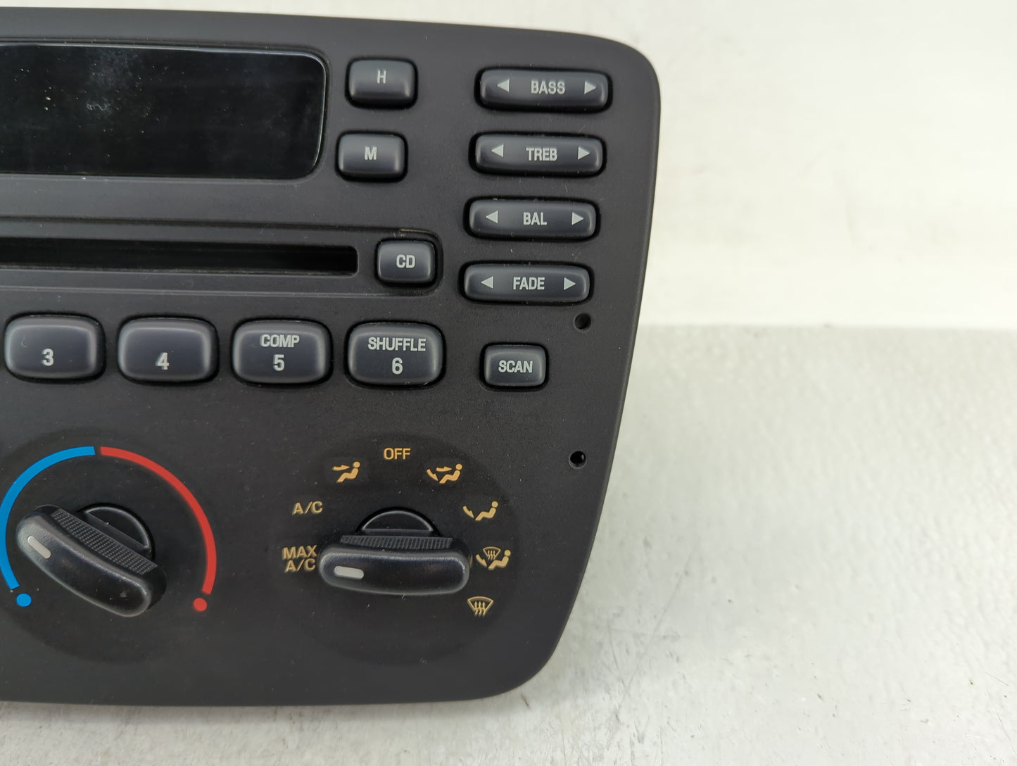 2001-2003 Ford Taurus Radio AM FM Cd Player Receiver Replacement P/N:YF1F-18A965-AA Fits Fits 2001 2002 2003 OEM Used Auto P