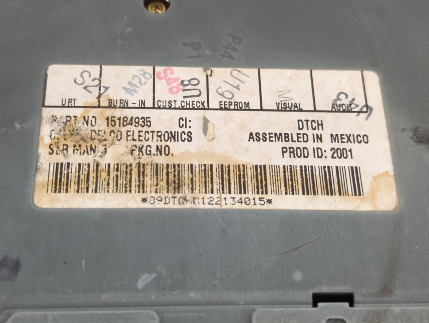 2003-2005 Gmc Yukon Xl 1500 Radio AM FM Cd Player Receiver Replacement P/N:15184935 Fits Fits 2003 2004 2005 2006 OEM Used A