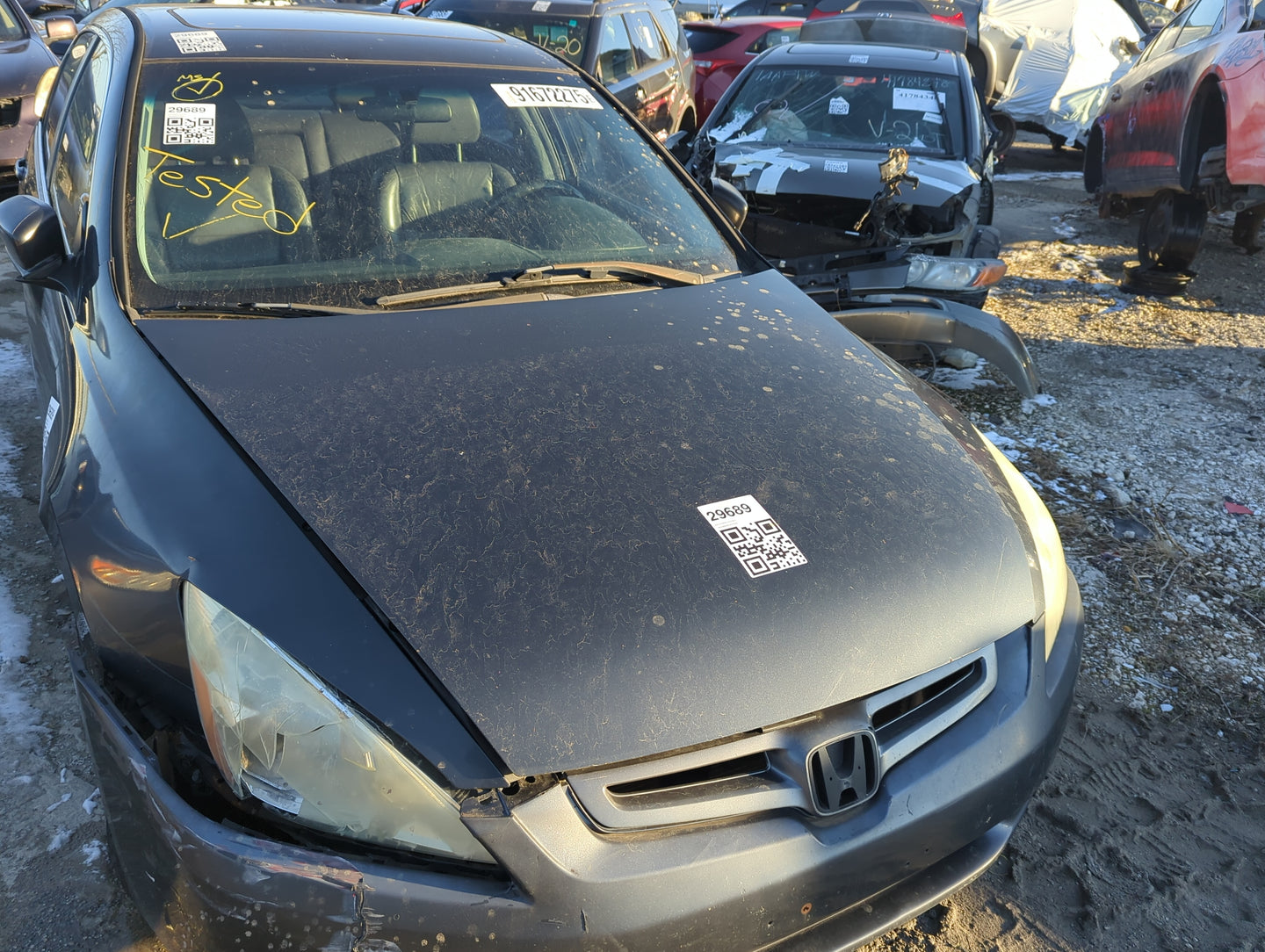 2003-2007 Honda Accord Hood Oem 1307182 - Oemusedautoparts1.com